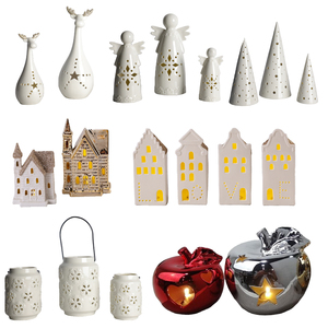 Personalizzata In Ceramica Candela Vaso di supporto, Tealight Titolari, Pera e Mela - Product Image 1