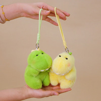 Peluche courte mignonne dinosaure Gemini, série pendentif lavable, rembourrage en coton PP, 11-30 cm, poupée pour machine à pinces, unisexe, emballée sous vide