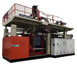 Machine de moulage par soufflage de réservoir IBC chimique, réservoir carré de 1200L avec ligne de production de cage en acier, machine de haut niveau