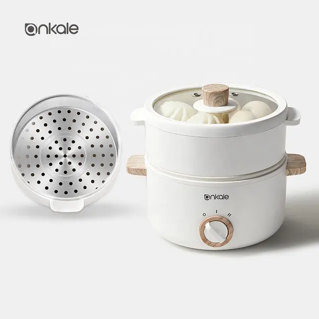 Ankale 2023 hot selling portable household electric cookware multifunction cooking pot anti-stick coating noodles cooker