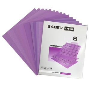 Fabrika doğrudan tedarik SABER 230*280mm mor 775WP mor Metal parlatma için kuru ve ıslak zımpara levha - Product Image 1