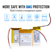 Batterie LiPo personnalisée 3.7V 5000mAh 603030 Li-Polymère OEM pour dispositifs portables, maison intelligente, traqueurs IoT, instruments portatifs - Vente en gros