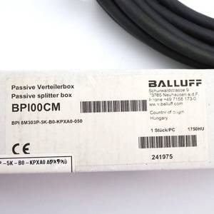 Boîtier de jonction passif Ba-lluff BPI 8M303P-5K-B0-KPXA0-030, 8 ports 3 broches femelles, PNP, 10-30 V CC, 3 A/porte, 8 A au total - Product Image 3