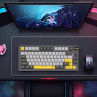 Clavier de jeu mécanique sans fil CMGK-2509W à 83 touches, trois modes, éclairage RVB, type C, avec 75 % de touches mécaniques