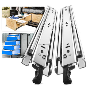Jinxin Heavy-Duty 1 cặp ngăn kéo Slide khóa 150 LB khả năng chịu tải mở rộng đầy đủ bóng mang đường sắt cho 12 14 16 18 20 22 24 26 - Product Image 1