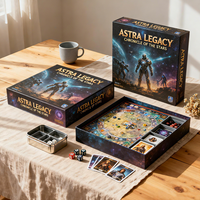 Coffret cadeau personnalisé en carton rigide écologique avec jeu de cartes à gratter d'activités de rencontre imprimé, jouet éducatif pour la famille et les enfants