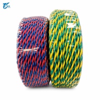 Fil torsadé en cuivre isolé en PVC coloré pour le câblage domestique