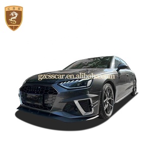 Kit carrosserie large personnalisé en fibre de carbone style AT avec séparateur <span class=keywords><strong>avant</strong></span> et diffuseur arrière pour Audi A4 - Product Image 4