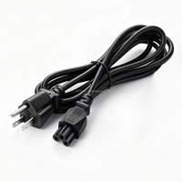 Kabel Daya ETL Terdaftar NEMA 5-15P ke IEC C5 1.5M untuk Laptop, Monitor, Printer, Kabel Daya Pengganti, Panjang Kustom 18AWG 16AWG