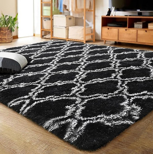 Cao Cấp Hiện Đại Màu Rắn Mềm Mại Sang Trọng Polyester Không-Trượt Có Thể Giặt Máy Dệt Khu Vực Thảm Cho Nhà Phòng Ngủ Phòng Khách - Product Image 2