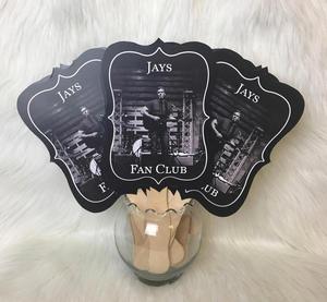Abanico de Papel Personalizado con Foto Impresa, Abanico de Mano para Boda, Recuerdo de Boda Personalizado, Abanico para Iglesia, Abanico para Graduación, Abanico para Cumpleaños - Product Image 1