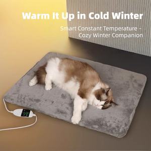 Cama Eléctrica <span class=keywords><strong>para</strong></span> Mascotas, Impermeable, Anti-fugas, <span class=keywords><strong>para</strong></span> <span class=keywords><strong>Perros</strong></span> y Gatos, con Control de Temperatura Constante, <span class=keywords><strong>para</strong></span> Uso en Invierno, Sólida - Product Image 5