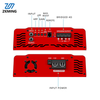Amplificateur monobloc Zeming 3015W 1 canal classe D pour systèmes audio de voiture de compétition avec croisements