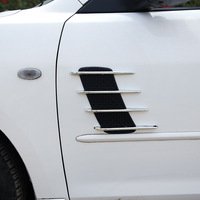 Autocollant universel imitation ailettes de requin pour aération latérale, décalcomanie de capot de voiture, accessoires de modification extérieure