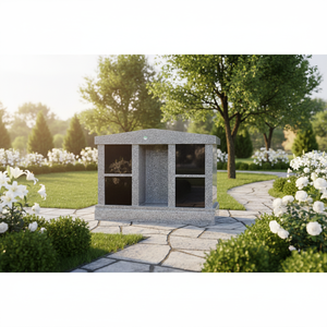 Columbaria Tradicional Americana de Granito para Tumbas con Nichos de Cremación y 1 Año de Garantía - Product Image 1