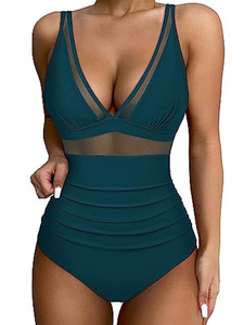Traje de Baño de Una Pieza para Mujer con Diseños de Leopardo, Paisley y Cuadros para un Uso Cómodo y Activo en la Playa y para Surfear Todo el Día - Product Image 5