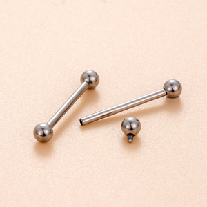 Clover G23 F136 Titanio 1.6*16 MM Filettatura Interna Barbell Industriale per <span class=keywords><strong>Piercing</strong></span> al Lingua <span class=keywords><strong>Gioielli</strong></span> per Body <span class=keywords><strong>Piercing</strong></span> - Product Image 3