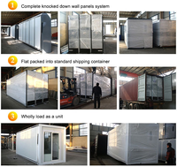 VOROS Nuovo Design Casa Container Prefabbricata Modulare 20ft 40ft, Ufficio e Casa Mobile Espandibile