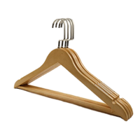 Cintres pour manteaux et costumes en bois personnalisés en gros d'usine de bonne qualité pour la salle de bain Design européen