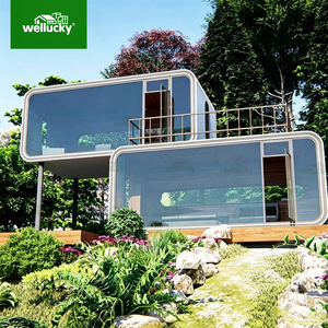 WELLUCKY Maison conteneur modulaire légère préfabriquée Apple Cabin, gain <span class=keywords><strong>de</strong></span> place, pour village touristique et complexe hôtelier - Product Image 1