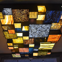 Panneau de feuilles de faux albâtre rétro-éclairé en pierre translucide onyx à prix de gros personnalisé pour décoration murale intérieure