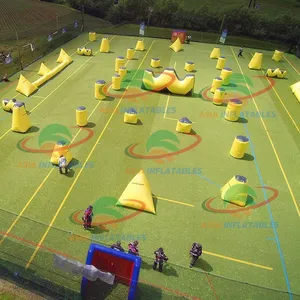 High quality Obstacle Inflatable Paintball Bunkers, Airpark Inflatable Air Bunkers Arena