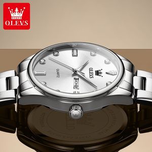   Montre à quartz classique de luxe pour homme, étanche, en acier inoxydable, avec calendrier, logo personnalisé de la marque OEM 3621 - Product Image 3