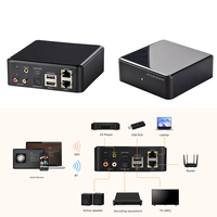 Récepteur audio multiroom Wifi BT5.4 Airplay, préamplificateur de streaming sans fil, lecteur audio avec entrée optique Aux I ARC