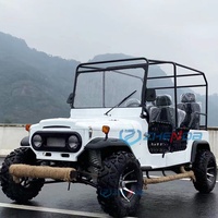 ZHENDA Popular Classic, Mini Jeep de 250cc, Cuatro Ruedas, Gasolina, Todoterreno, 4 Asientos, Cuero Suave, para Transporte Especial