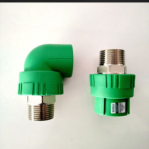 وصلة كوع بلاستيكية <span class=keywords><strong>PPR</strong></span> خضراء بحجم كامل 25 مم مع شفة، مواد السباكة البلاستيكية <span class=keywords><strong>PPR</strong></span>، توريد مباشر من المصنع - Product Image 5