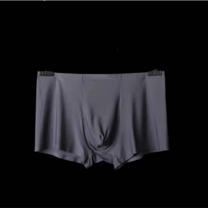Boxer da Uomo in Seta Ghiaccio Senza Cuciture, Design Slim Estivo, Fresco e Morbido, Intimo <span class=keywords><strong>Maschile</strong></span> Sexy - Product Image 4