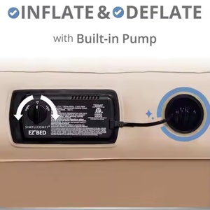 Self-inflating Air Mattress with Built-in Frame, Pump and Case with Wheels, Outdoor <b>Camping</b> Inflatable Mattress Air <b>Bed</b> - Product Image 4