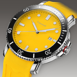 Reloj Mecánico de Buceo Luminoso con Esfera Amarilla, Personalizable con Logotipo, Automático, para Hombre - Product Image 2