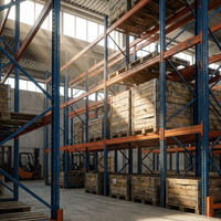 Lagerregale Schwerlastregale Industrielle Regalsysteme Q235B Kaltgewalzter Stahlregal Mehrstöckiges Palettenregal