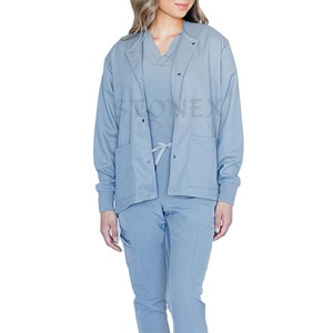 Best <b>Sale</b> Direct Factory Custom Thick Warm up Uniform Navy Nurse Medical Women Scrub Jackets - Product Image 1