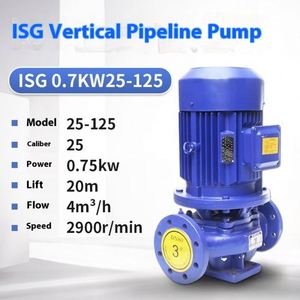Pompe centrifuge horizontale monophasée ISG, pompe de circulation verticale pour surpression de conduite, pompe à eau chaude triphasée pour chaudière - Product Image 5