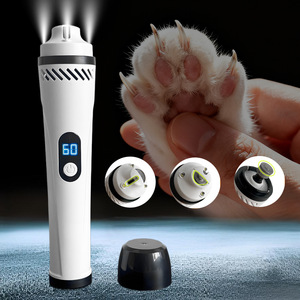 JiaBei Cortaúñas Eléctrico para Mascotas con Pantalla Digital de 3 Luces y Herramienta de Lijado de Uñas con Aspiración para Perros y Gatos - Product Image 1