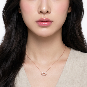 High Quality Minimalist Hand Crafted Daily Wearing Natural Diamond <b>Necklace</b> Real 18K Rose White Gold Pendant <b>Necklace</b> For Women - Product Image 6