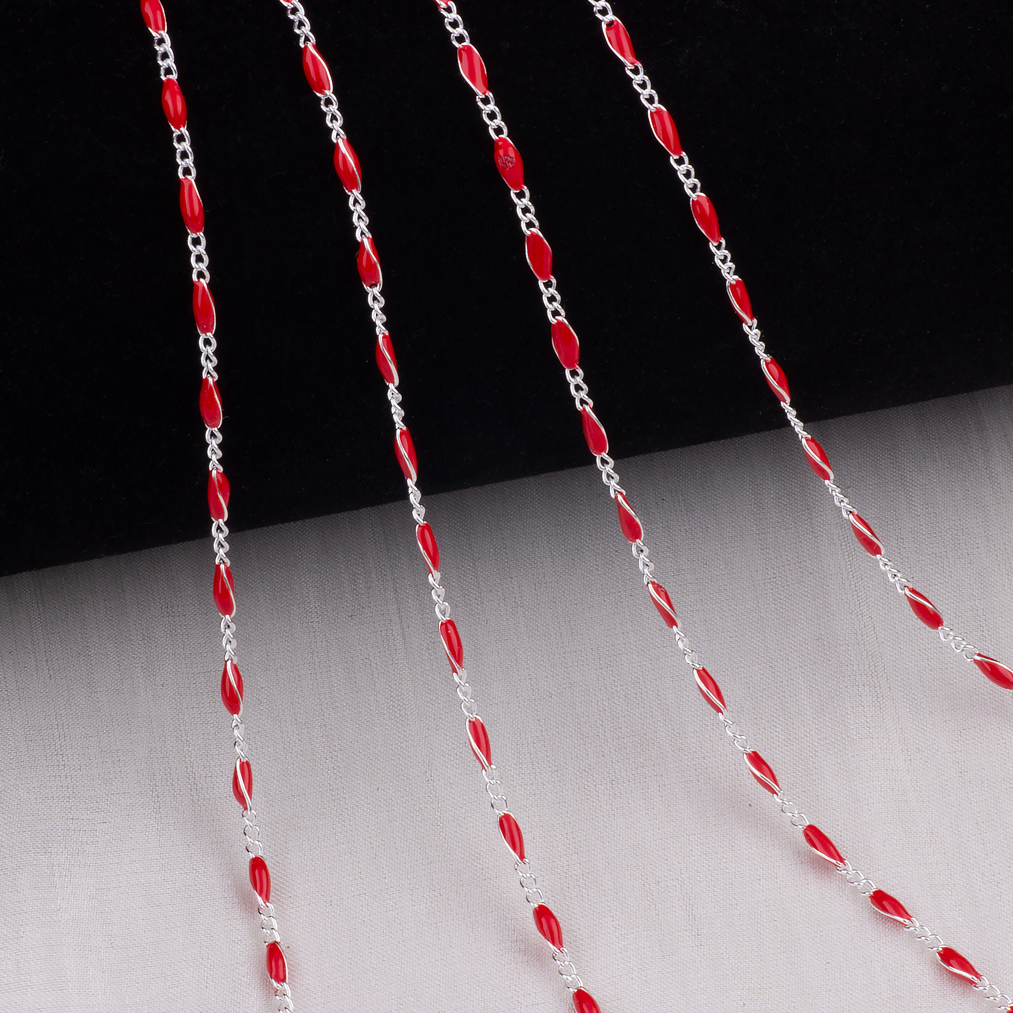 Plata esterlina S925-rojo brillante