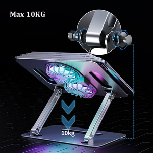 Có Thể Điều Chỉnh Hợp Kim Nhôm Máy Tính Xách Tay Đứng Mát Vui Vẻ Có Thể Gập Lại Tablet Chủ Cho Bề Mặt Pro 9 Cho Các Thiết Bị Di Động - Product Image 2