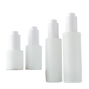 Maßgefertigte Weiße Glasflaschen für Lotion, Serum, Öl, Kosmetikverpackungen mit Druckspender - Product Image 6