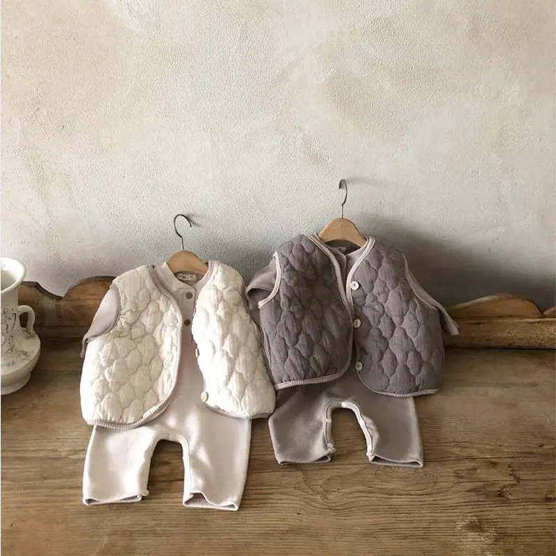 Gilet en coton doux et léger pour bébé, épais et Durable, à la mode, nouvelle collection hiver