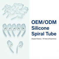 Tube en silicone spiralé sur mesure, haute élasticité, résistant aux plis, pour pompes péristaltiques médicales et transfert de fluides