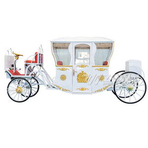 Calèche royale électrique de haute qualité à piles, à 4 roues, pour utilisation dans les parcs, les centres de villégiature et les célébrations de mariage - Product Image 1