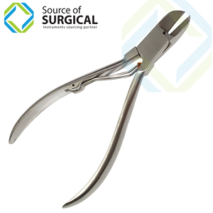 Cortauñas Quirúrgico SOS-30036 de Acero Inoxidable con Resorte Único, Corta Eficazmente Uñas y Cutículas - Product Image 1