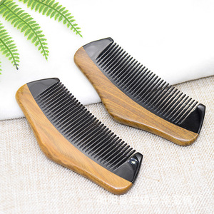 Peigne en bois de santal 10-15 cm, brosse à cheveux pour massage du cuir chevelu, pour la population générale - Product Image 4