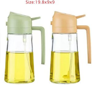 Eco-Friendly Food Grade Olive Oil Dispenser <b>BBQ</b> Sauce Spray and Pour 2-in-1 Glass Spray Bottle - Product Image 2