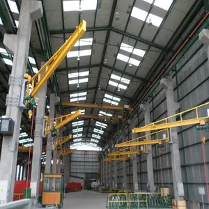 Xách tay JIB Crane trên bánh xe gấp cánh tay JIB Crane 1 tấn JIB Crane giá