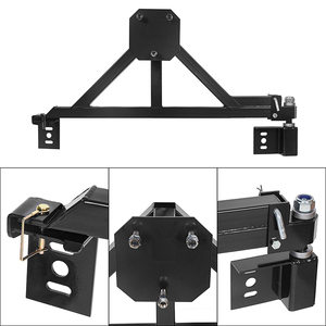 Support de roue pliable et rétractable JH-Mech compatible avec la plupart des tailles de pneus, support de roue multifonctionnel en acier au carbone monté sur attelage - Product Image 2