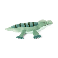 Peluches crocodile lestées personnalisées OEM ODM, adorable peluche alligator verte pour enfants, cadeaux d'accompagnement